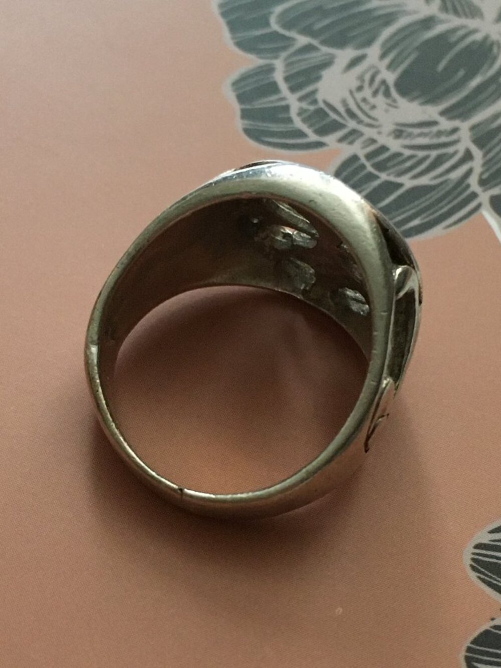 Y2K 925 Signed Silver Renaissance Fair D&D Knights Cross Ring - Picture 12 of 16